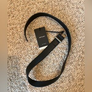 Matt & Nat Classic Black Vegan Leather Belt